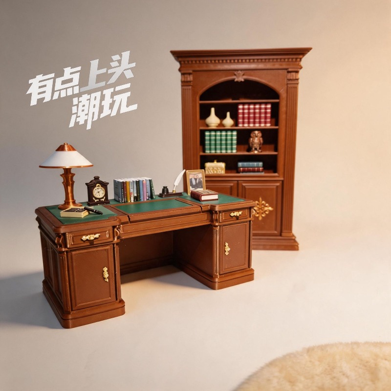 Office Furniture Solutions - Original 1/12 Miniature Vintage American Style