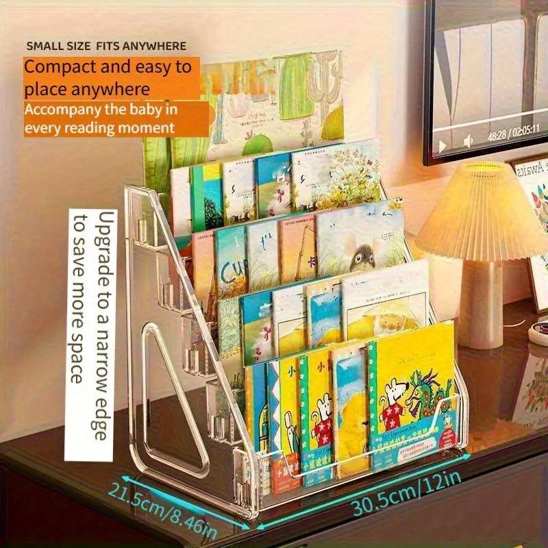 3/5 Tier Acrylic Bookshelf Det - Bookshelf 5 Tier review and price