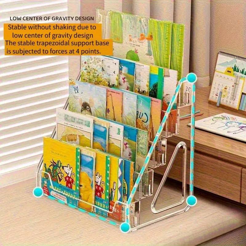3/5 Tier Acrylic Bookshelf Det - Bookshelf 5 Tier review and price