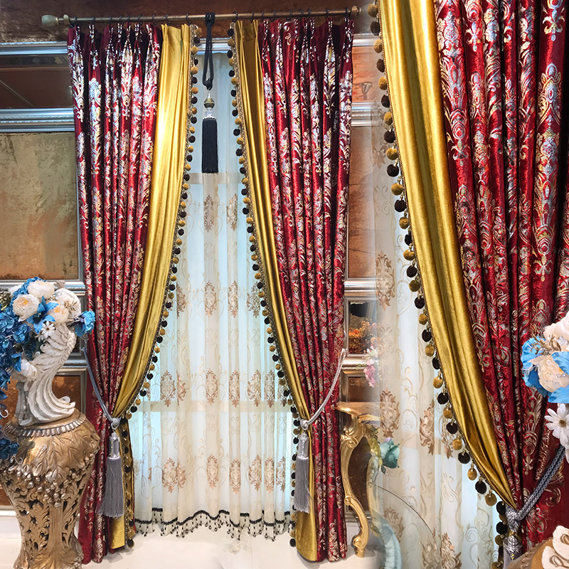 Red Velvet Curtain for Living  - Office Furniture Hong Kong review and price