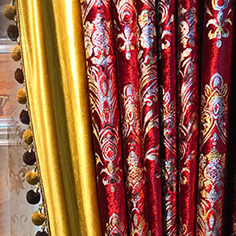Red Velvet Curtain for Living  - Office Furniture Hong Kong review and price