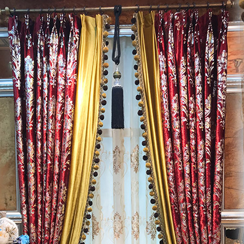 Red Velvet Curtain for Living  - Office Furniture Hong Kong review and price