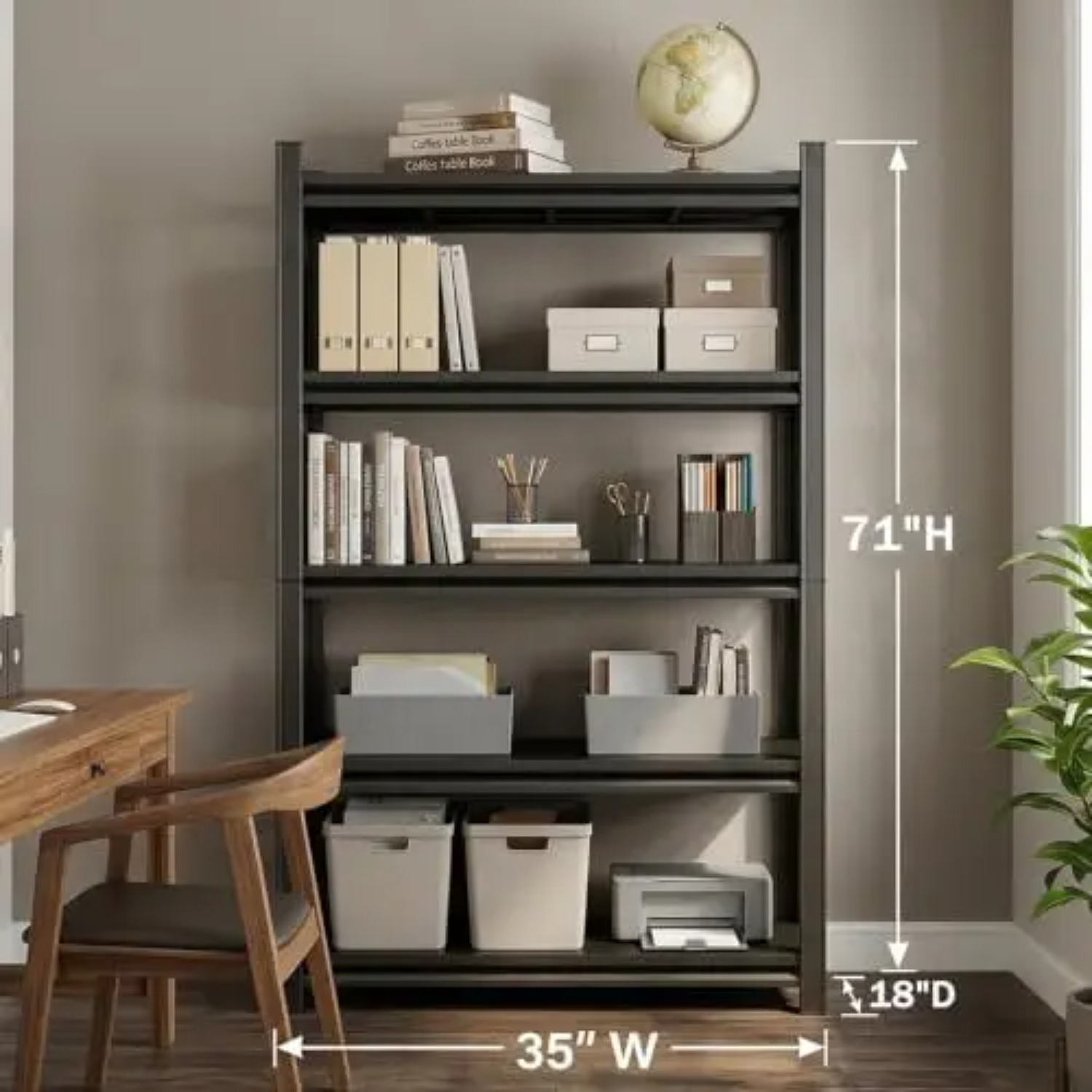 5-Tier Heavy Duty Bookshelf, 7 - Bookshelf 5 Tier review and price