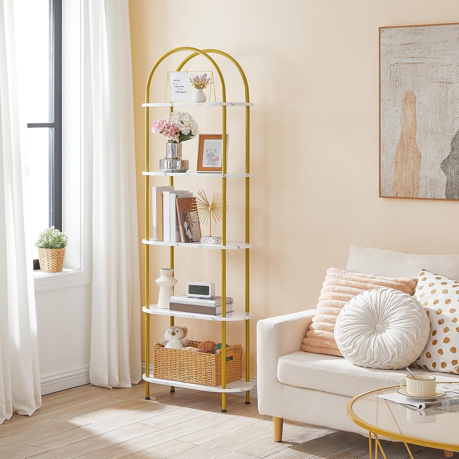 HOOBRO 5 Tier Open Bookshelf,  - Bookshelf 5 Tier review and price