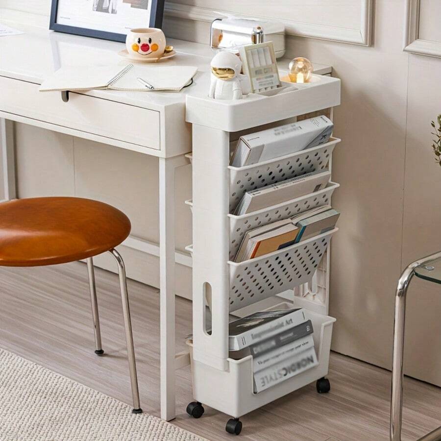 5-Tier Rolling Storage Cart Wi - Bookshelf 5 Tier review and price