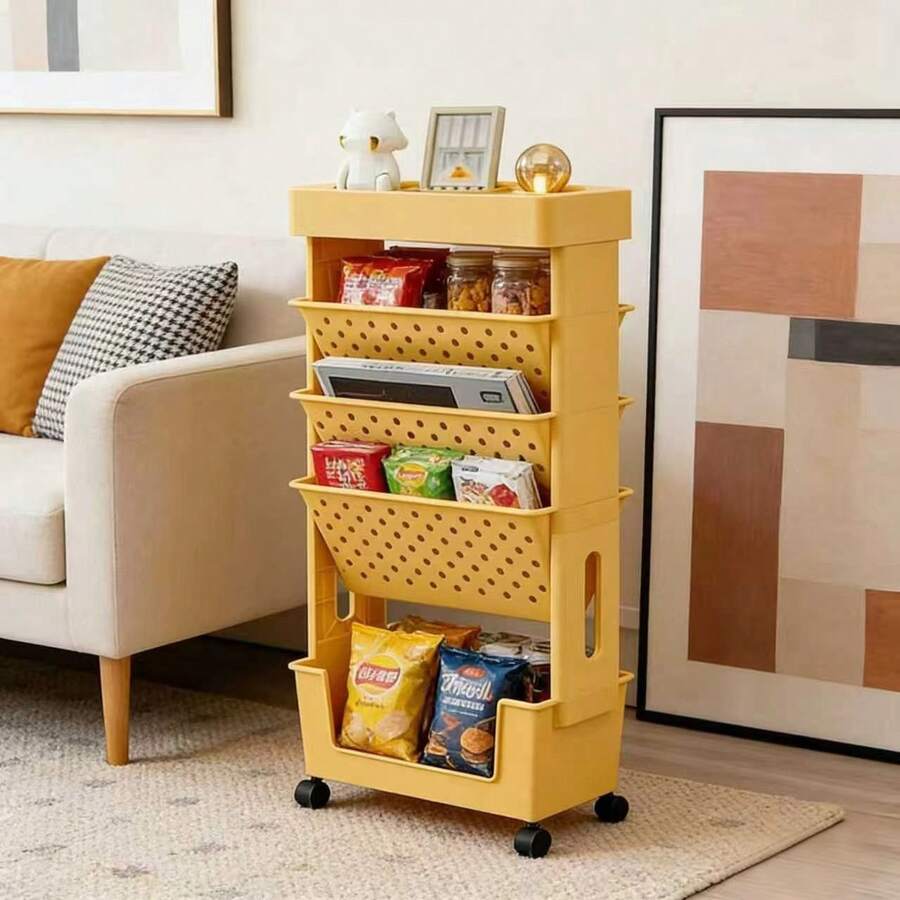 5-Tier Rolling Storage Cart Wi - Bookshelf 5 Tier review and price