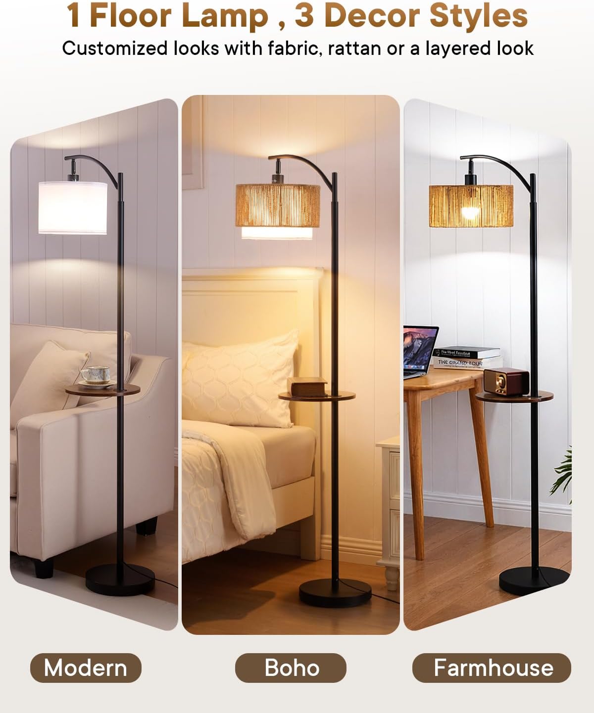 Boho‑Style Farmhouse Arc Floor - Floor Lamp Arched review and price