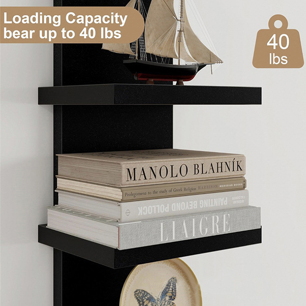 5 Tier Wall-Mounted Bookshelf  - Bookshelf 5 Tier review and price