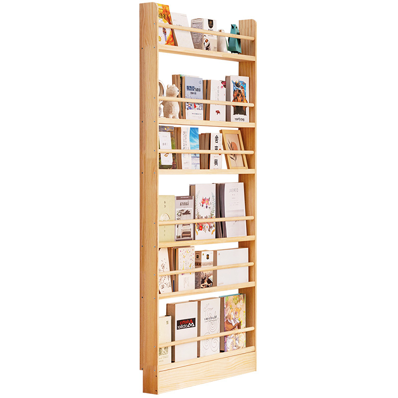Solid Wood Ultra-Thin Bookshel - Bookshelf 5 Tier review and price