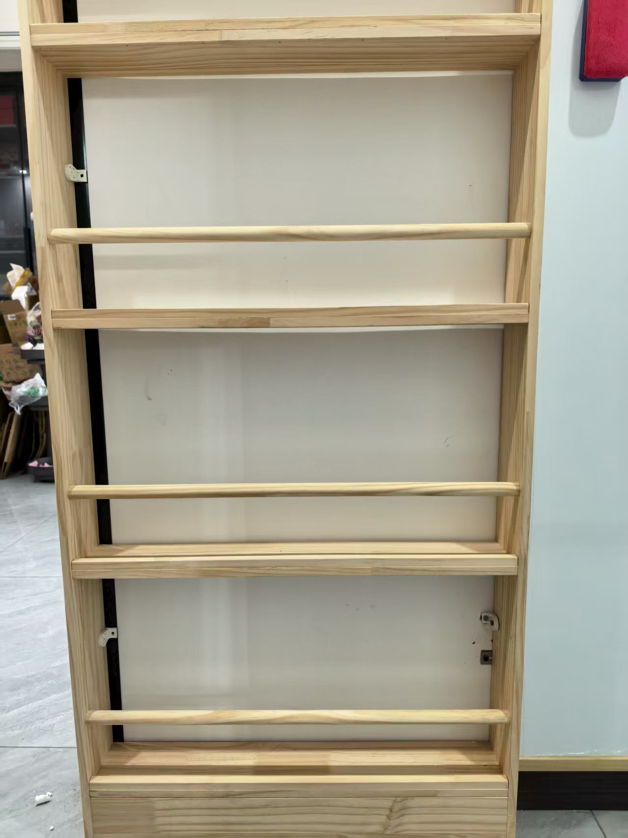 Solid Wood Ultra-Thin Bookshel - Bookshelf 5 Tier review and price