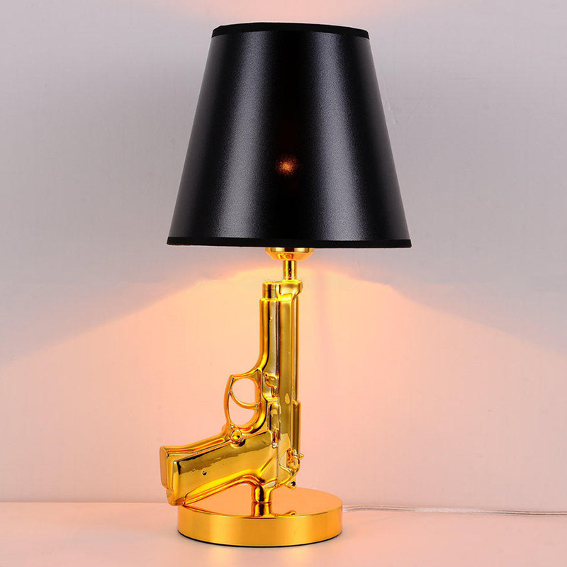 Gold Plated Pistol Table Desk  - Floor Lamp Arched review and price