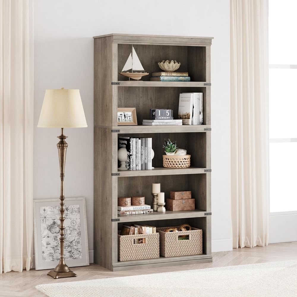 IDEALHOUSE 5 Tier Bookcase, ar - Bookshelf 5 Tier review and price